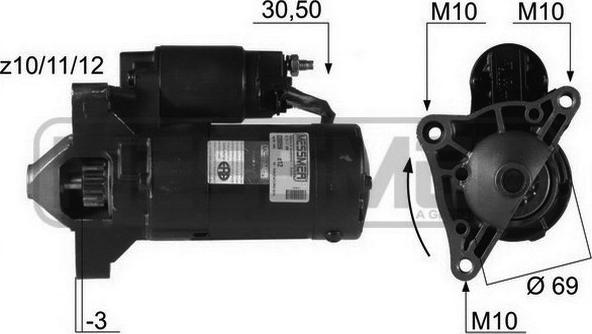 ERA 220059R - Стартер autospares.lv