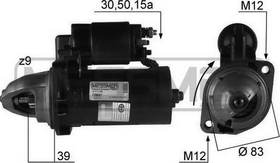 ERA 220061R - Стартер autospares.lv