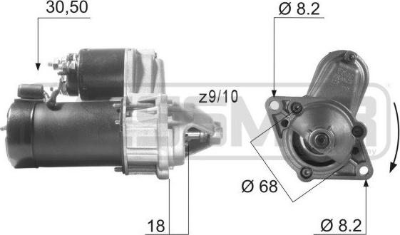 ERA 220001A - Стартер autospares.lv