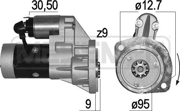 ERA 220003 - Стартер autospares.lv