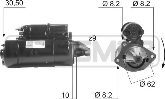 ERA 220002R - Стартер autospares.lv