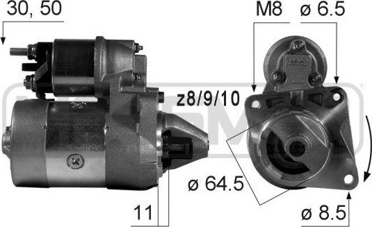 ERA 220014A - Стартер autospares.lv