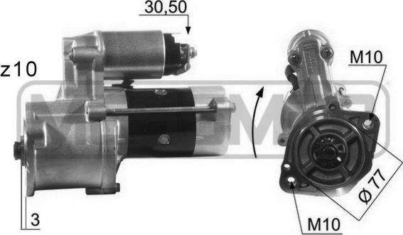 ERA 220013 - Стартер autospares.lv