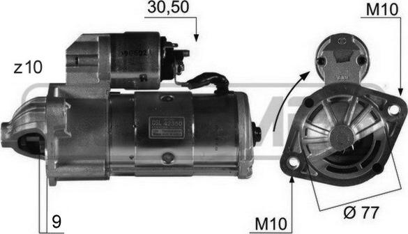 ERA 220086 - Стартер autospares.lv