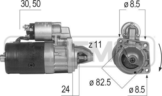 ERA 220080A - Стартер autospares.lv