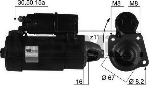 ERA 220072R - Стартер autospares.lv