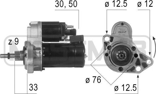 ERA 220 190 - Стартер autospares.lv