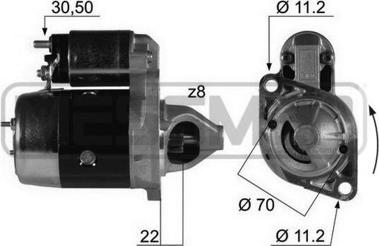 ERA 220198R - Стартер autospares.lv