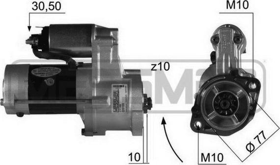 ERA 220 159 - Стартер autospares.lv