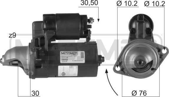 ERA 220153A - Стартер autospares.lv