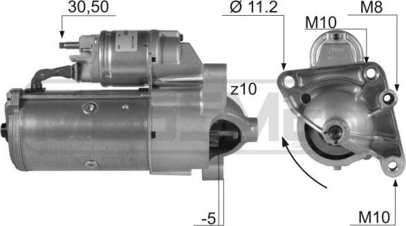 ERA 220136 - Стартер autospares.lv