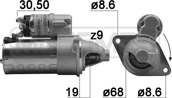 ERA 220129 - Стартер autospares.lv