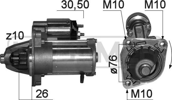 ERA 220843 - Стартер autospares.lv