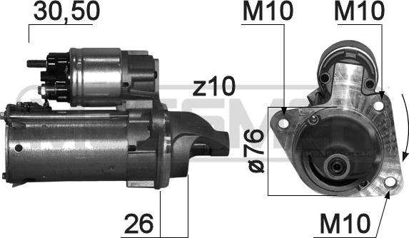 ERA 220842 - Стартер autospares.lv