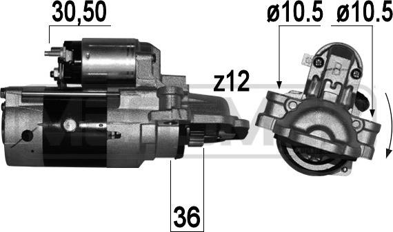 ERA 220866 - Стартер autospares.lv