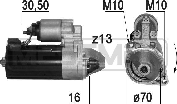 ERA 220868 - Стартер autospares.lv