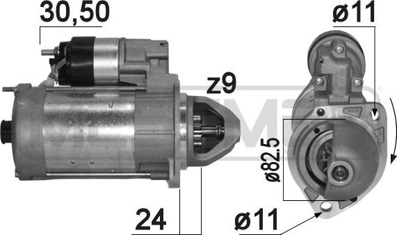 ERA 220810 - Стартер autospares.lv