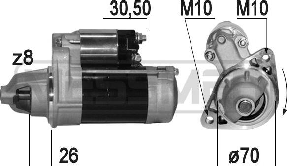 ERA 220826A - Стартер autospares.lv