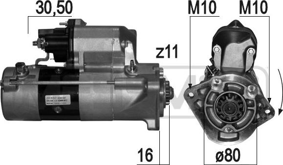 ERA 220828 - Стартер autospares.lv