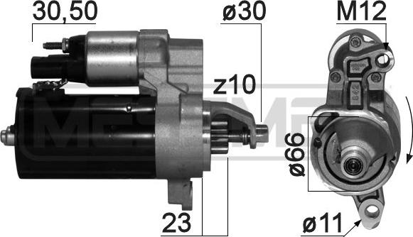 ERA 220876 - Стартер autospares.lv