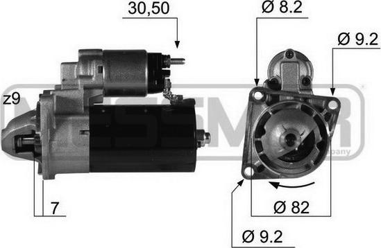 ERA 220346 - Стартер autospares.lv