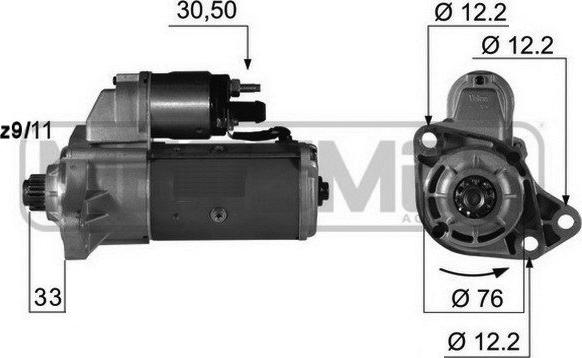 ERA 220388 - Стартер autospares.lv