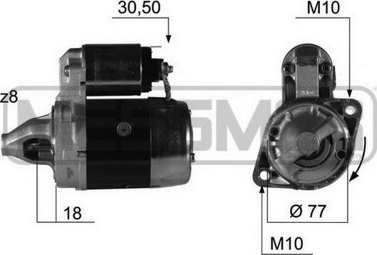 ERA 220382R - Стартер autospares.lv