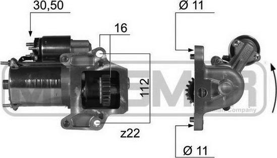 ERA 220372 - Стартер autospares.lv