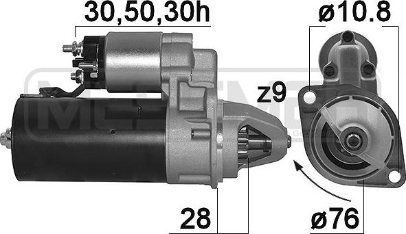 ERA 220201A - Стартер autospares.lv