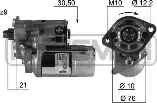 ERA 220207 - Стартер autospares.lv