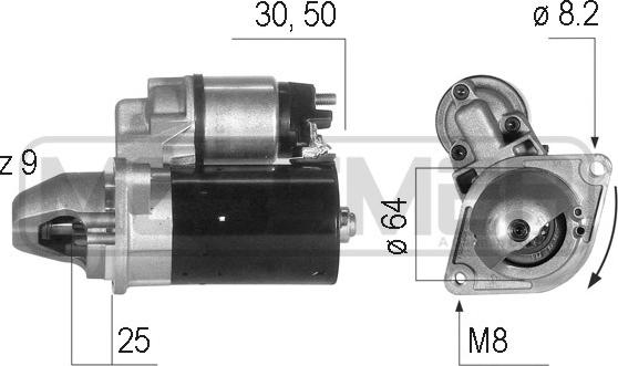 ERA 220211 - Стартер autospares.lv