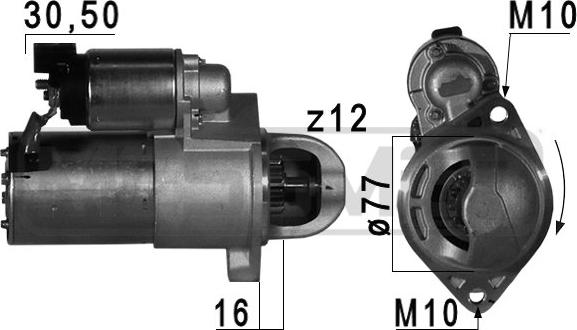 ERA 220743 - Стартер autospares.lv