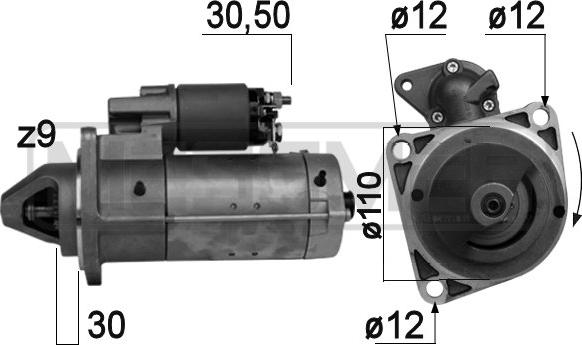 ERA 220754 - Стартер autospares.lv