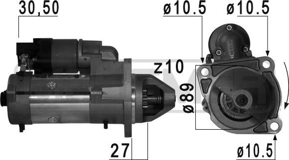 ERA 220751 - Стартер autospares.lv