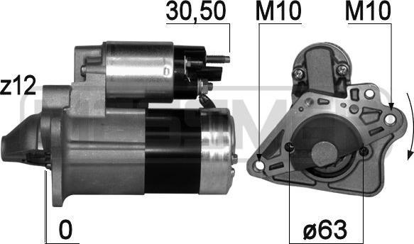 ERA 220758 - Стартер autospares.lv