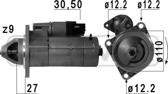 ERA 220753 - Стартер autospares.lv