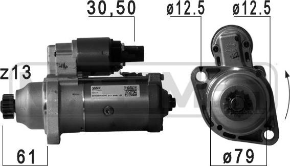 ERA 220757 - Стартер autospares.lv