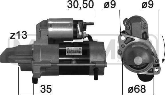 ERA 220769 - Стартер autospares.lv