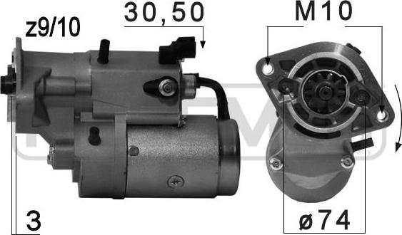 ERA 220703 - Стартер autospares.lv