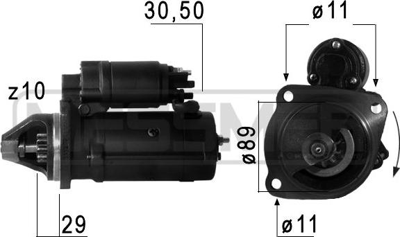 ERA 220702 - Стартер autospares.lv