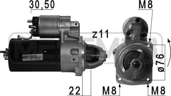 ERA 220719 - Стартер autospares.lv