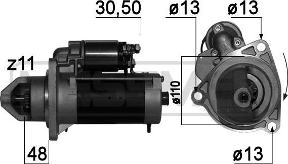 ERA 220728A - Стартер autospares.lv