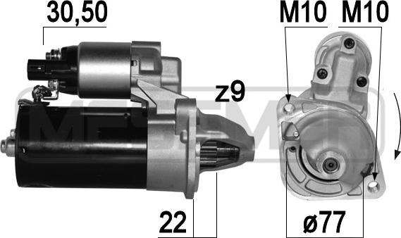 ERA 220 779 - Стартер autospares.lv