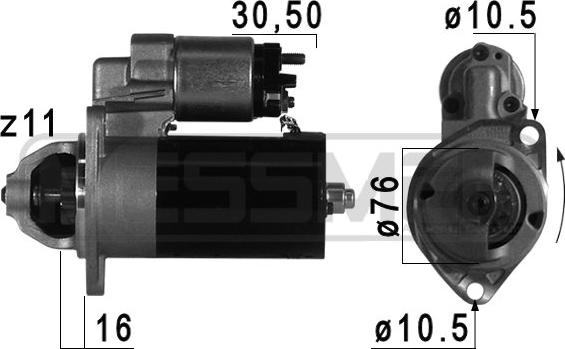 ERA 220775 - Стартер autospares.lv