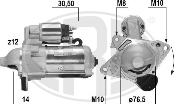 ERA 221063A - Стартер autospares.lv