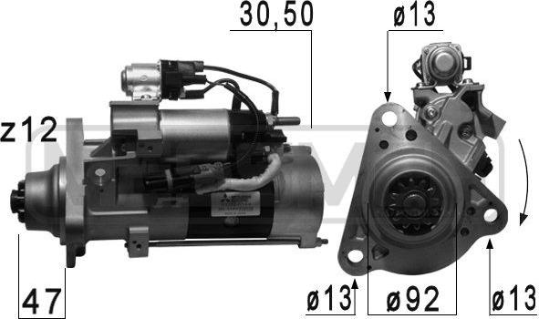 ERA 221019 - Стартер autospares.lv