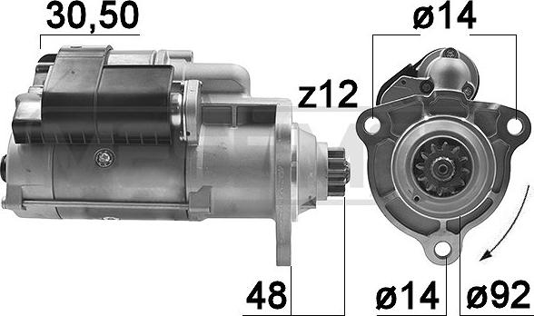 ERA 221021 - Стартер autospares.lv