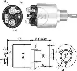 ERA 227499 - Тяговое реле, соленоид, стартер autospares.lv