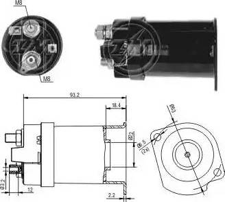 ERA 227468 - Тяговое реле, соленоид, стартер autospares.lv