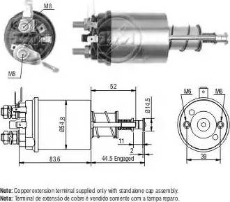 ERA 227551 - Тяговое реле, соленоид, стартер autospares.lv